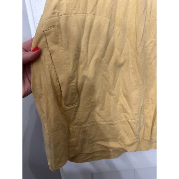 J. Jill Luxe Supima Hoodie in buttery yellow size XL - Picture 5 of 6